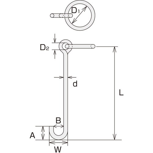 水本 ステンレス 係船環MS型 リング内径200m