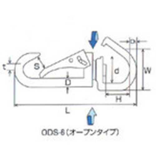 水本 ステンレス 回転ロックスナップ 線径6.5m