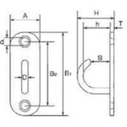 水本 アイボルト ステンレス オープンパッドアイ