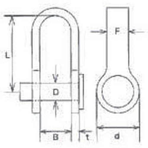 水本 ステンレス リベット式シャックル 長さ19m