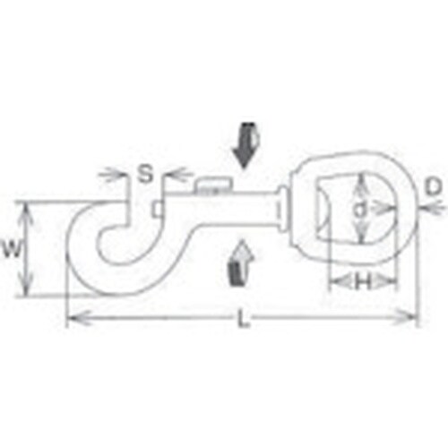 水本 ナスカン カラーブラック 全長76mm