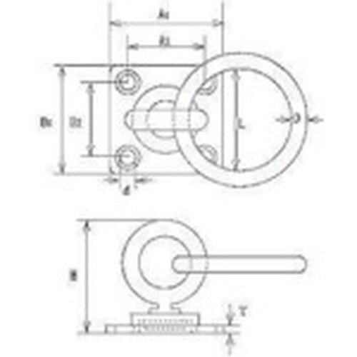 水本 ステンレス 回転丸カンプレート 丸カン内径3
