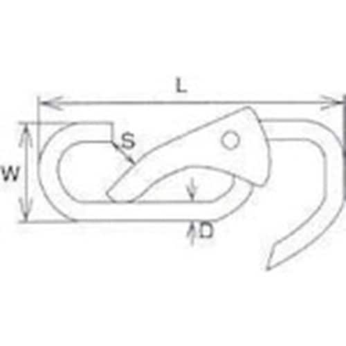 水本 ステンレス スナップフックWD型 線径5mm