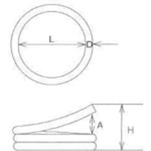 水本 ステンレス 二重リンクロープ用 内径40mm