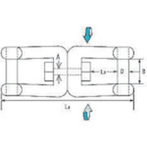 水本 ステンレス 沈みダブルシャックル 全長114