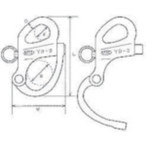 水本 ステンレス 固定スナップシャックル 全長10