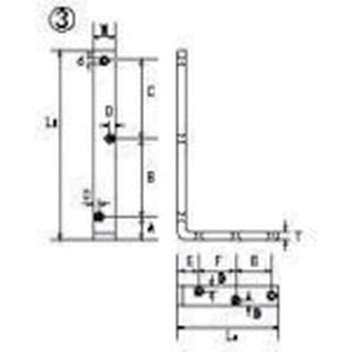水本 ジョイント金具 ステンレス 棚受 KLD型