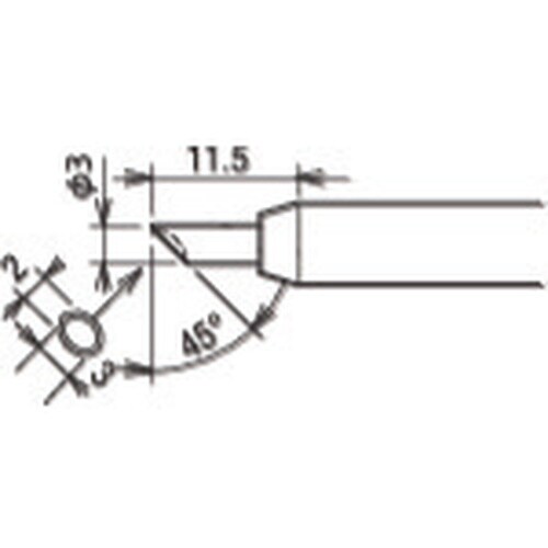 グット 替こて先3C型窪みRX802/852AS用