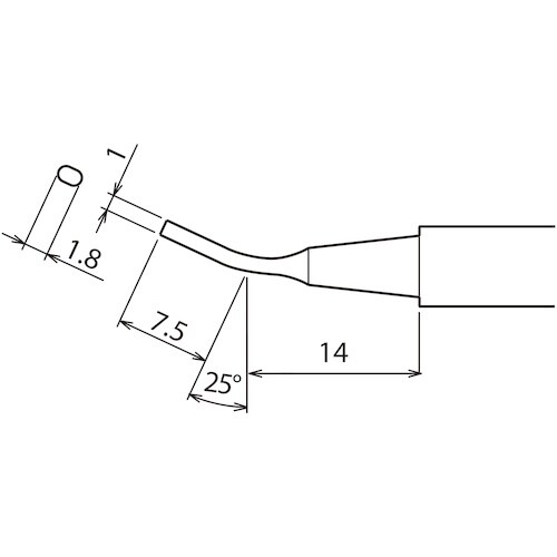 グット 替こて先1.8H型PX6・7/RX7/CX