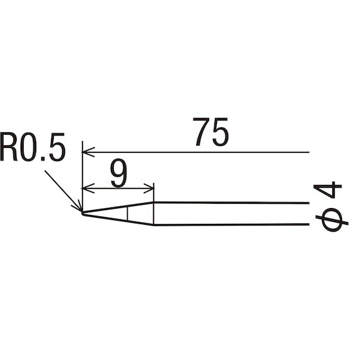 グット 替ブラックチップφ4KYP70用
