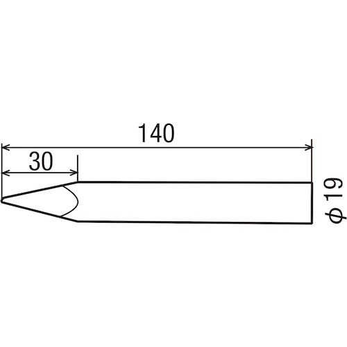 グット 替銅こて先φ19(HP−300用)