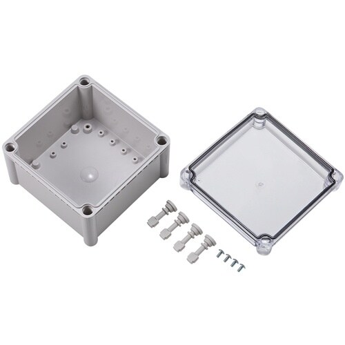 タカチ 防水・防塵ボックス 透明/ホワイトグレー