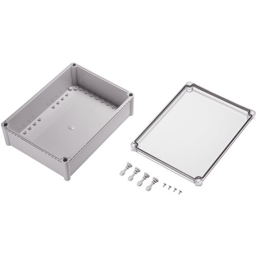 タカチ 防水・防塵ボックス 透明/ホワイトグレー