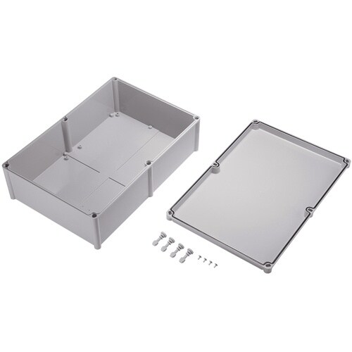 タカチ 防水・防塵ボックス ホワイトグレー 380