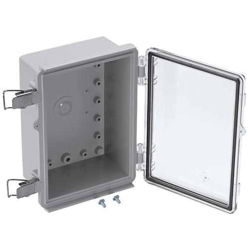 タカチ 防水・防塵ボックス 透明/ホワイトグレー