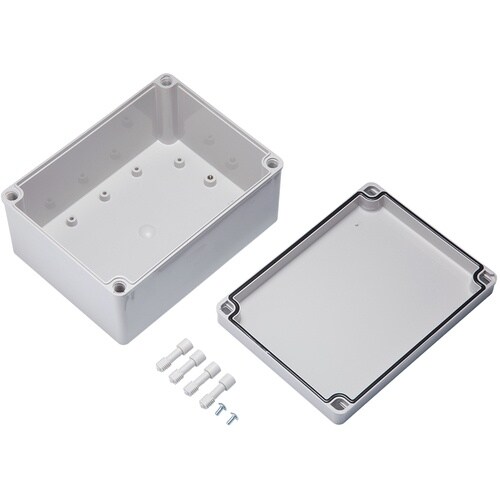 タカチ 防水・防塵ボックス ホワイトグレー 143