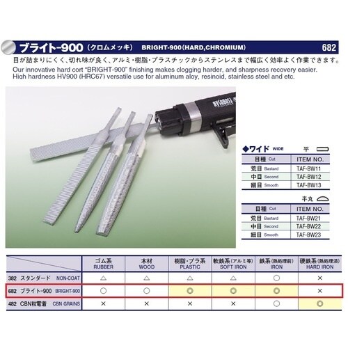 ツボサン ブライト900 エア−ファイル ワイド