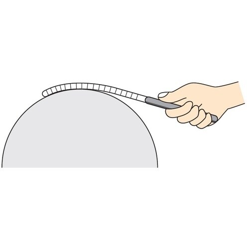 ツボサン プロヤスリ 舟型 10本組サイズ 半丸