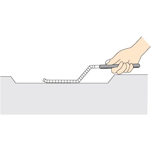 ツボサン プロヤスリ クランク型 5本組 丸 中目