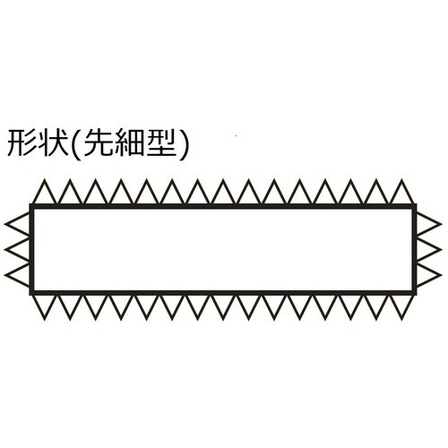 ツボサン 精密ヤスリ 8本組 先細 #6