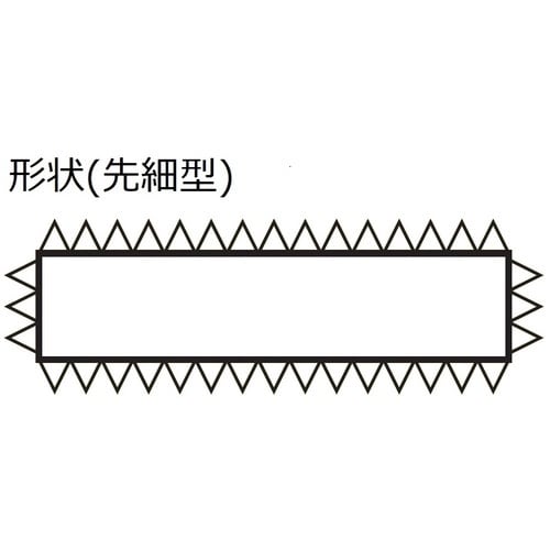 ツボサン 組ヤスリ 10本組 先細 中目