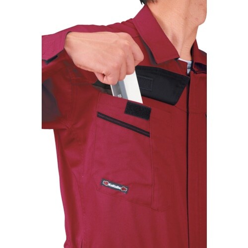 XEBEC ツナギ服34880 ワイン Lサイズ