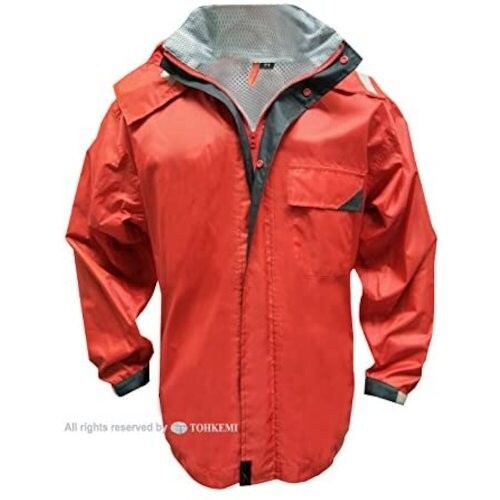 トオケミ ハイブリッドレインスーツ レッドLL