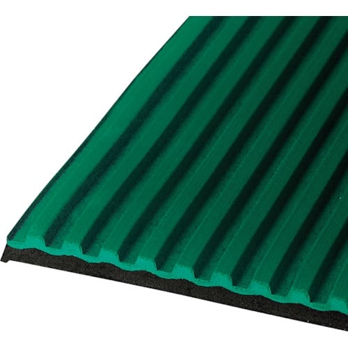 テラモト 筋入ゴム 5mm厚 緑 1m×20m