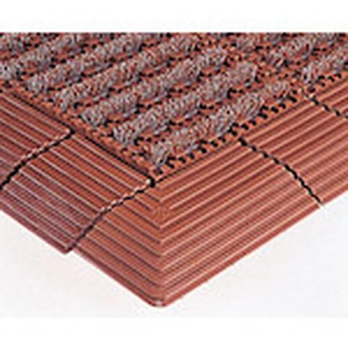 テラモト ナイロンブラッシュ角ふちメス茶