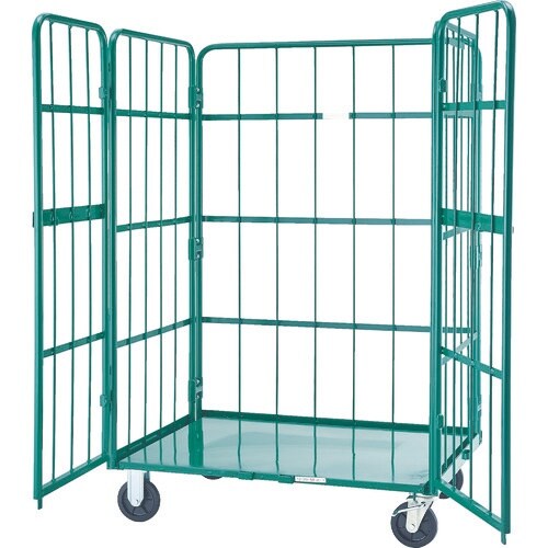 TRUSCO カゴ車 ハイテナ− 観音扉付 110