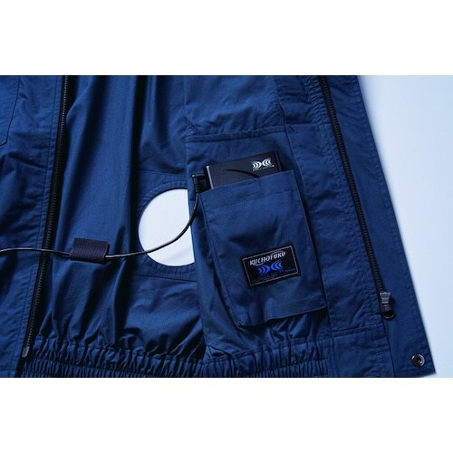 空調服 フード付ポリエステル製ワーク空調服[[R下