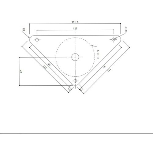 SUGICO キャビネット用アジャスト脚(三角プレ
