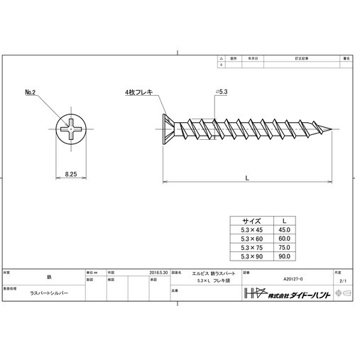 DAIDOHANT エルビス 鉄ラスパート フレキ