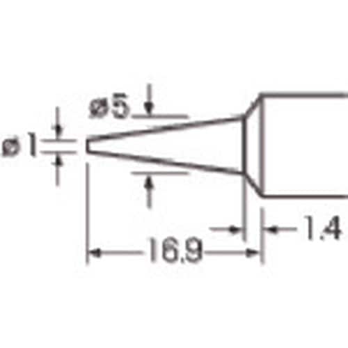 SURE はんだこて交換用こて先 7.8X60 B