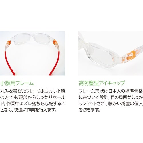 リケン 二眼式小顔用保護メガネ RSX−5 VF−