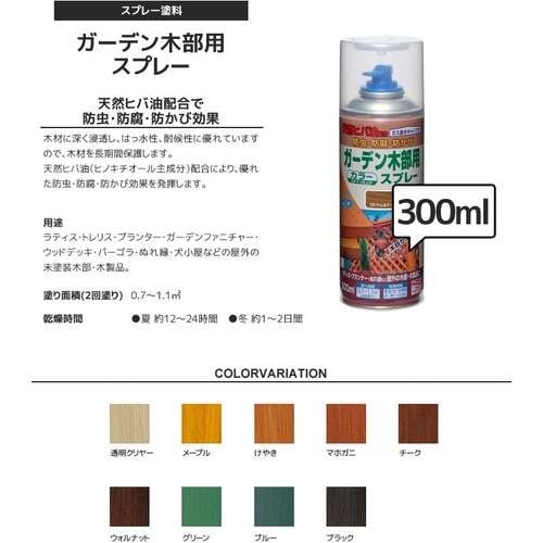 ニッぺ ガーデン木部用スプレー 300ml マホガ
