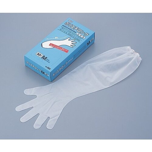 AS ポリエチロング手袋M86030枚入
