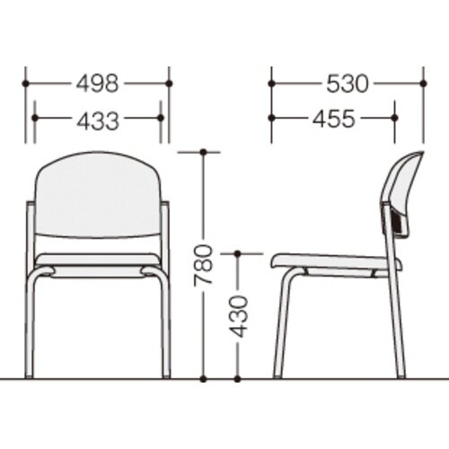 NAIKI チェアー ビニールレザー張り