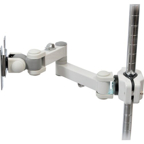 サンコー 4軸式クリップモニタアームSLIM(ホワ