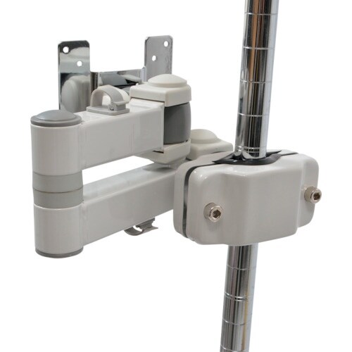 サンコー 4軸式クリップモニタアームSLIM(ホワ