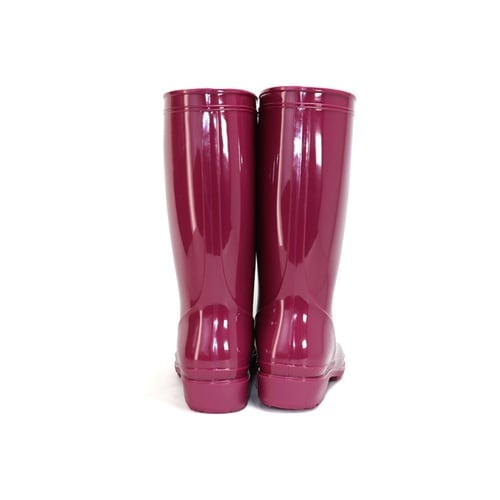 婦人PVCブーツ 25 ワイン