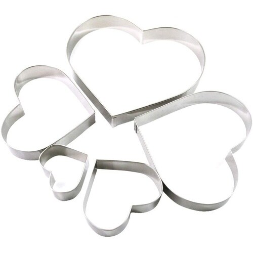 ハート抜型 5個セット