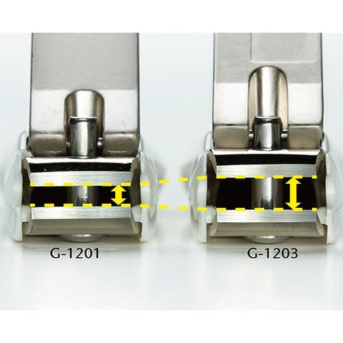 刃間の広いステンレスつめきり