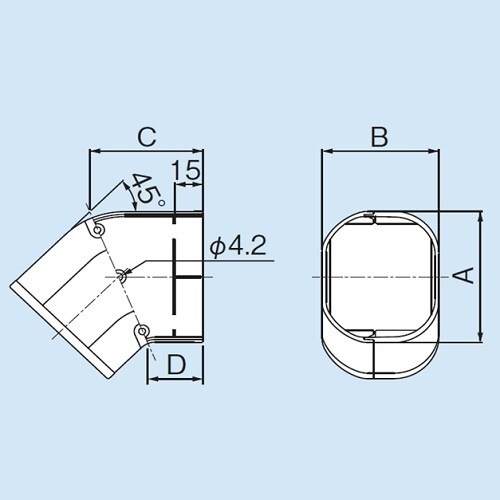 LDKF−70−I コーナー平面45°