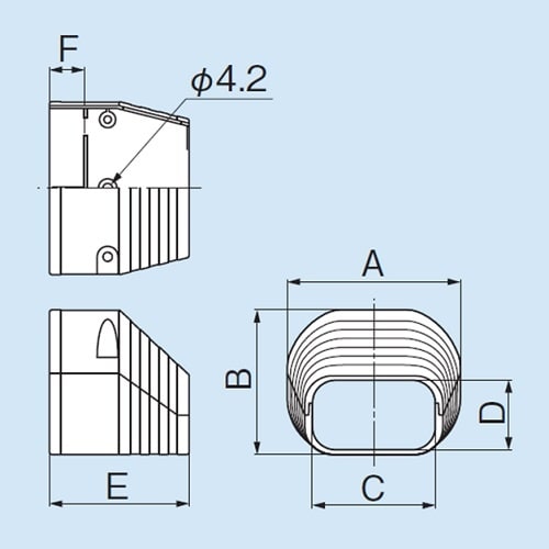 因幡 LDEN−70−I 端末カバー