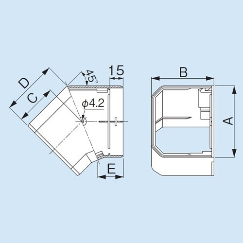 MKF−75−W MD平面コーナー45゜
