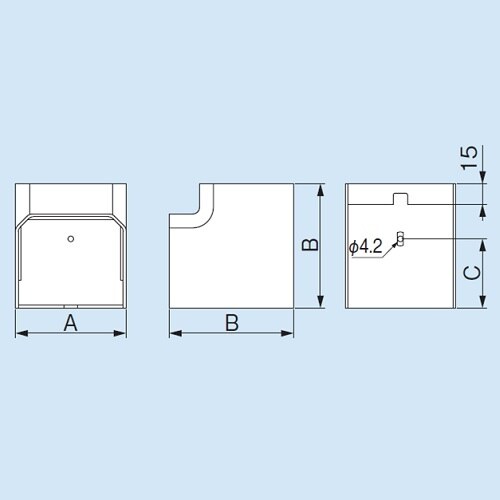 MCI−75−W MD立面インコーナー