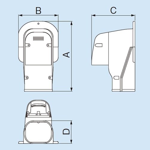 SWK−77N−I ウォールコーナー換気式