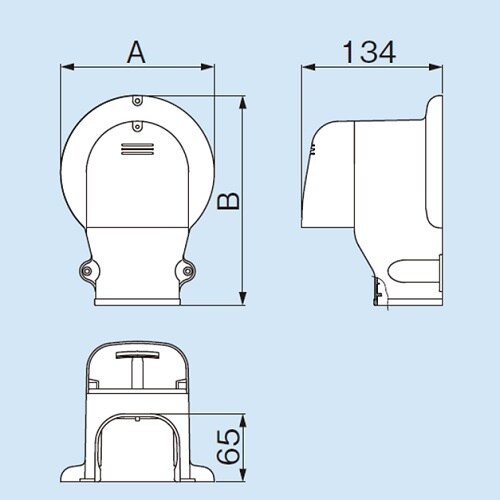 SWX−77−I ウォールコーナー換気式