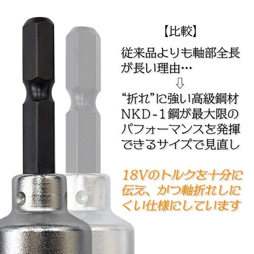 セミロングソケットビット